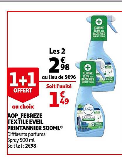 Aop Febreze Textile éveil Printanier 500 Ml
