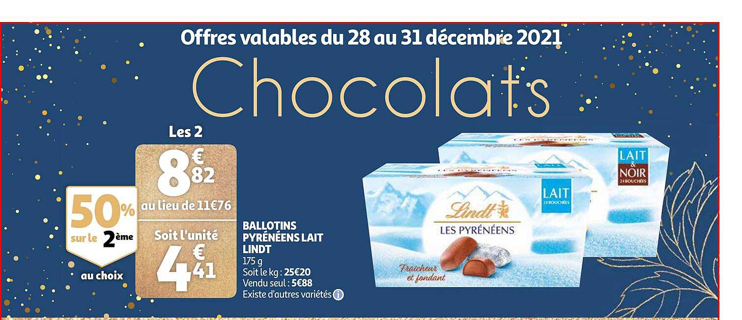 ballotins pyrénéens lait lindt