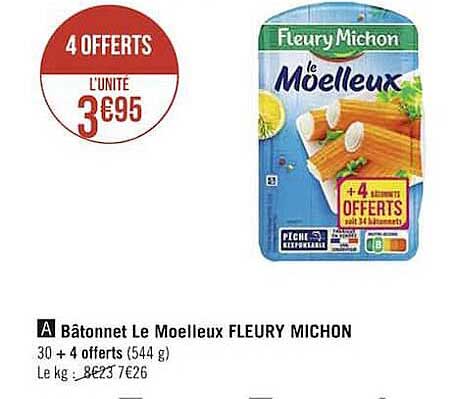 bâtonnet le moelleux fleury michon
