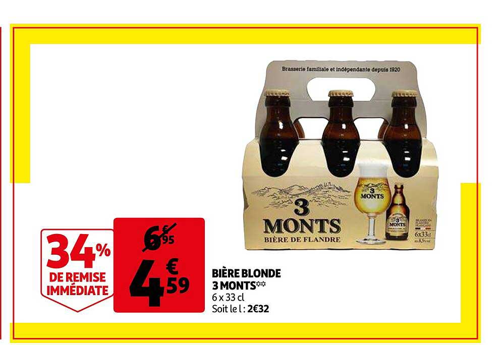 bière blonde 3 monts