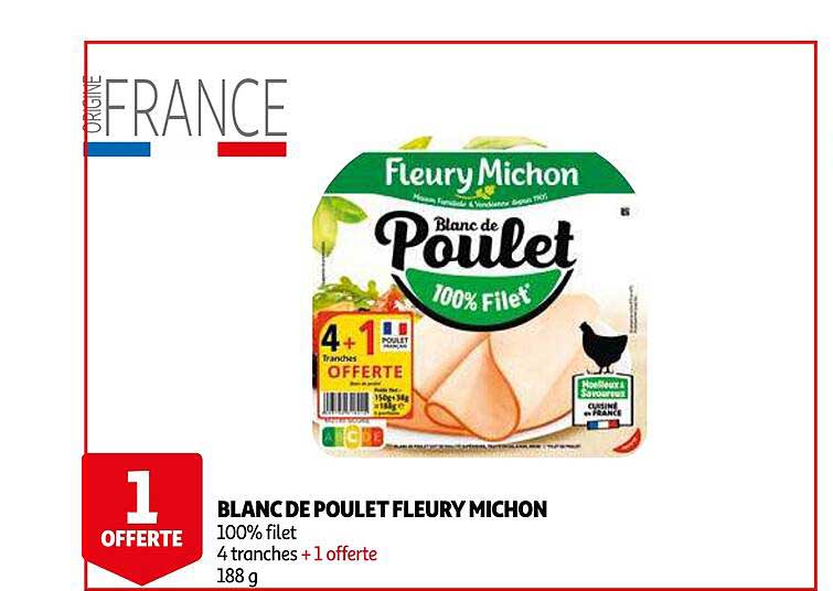 blanc de poulet fleury michon
