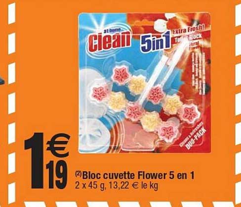 bloc cuvette flower 5 eb 1