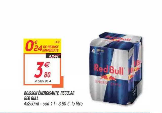 boisson énergisante regular red bull