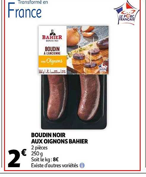 Boudin Noir Aux Oignons Bahier