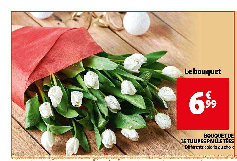 Bouquet De 15 Tulipes Pailletées