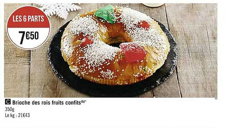 brioche des rois fruits confits