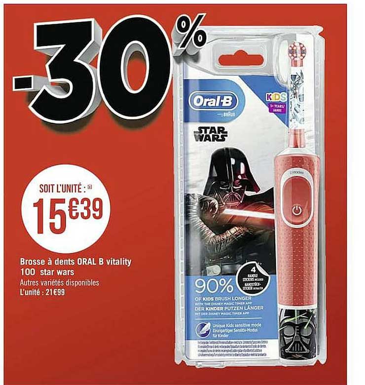 brosse à dents oral b vitality 100 star wars
