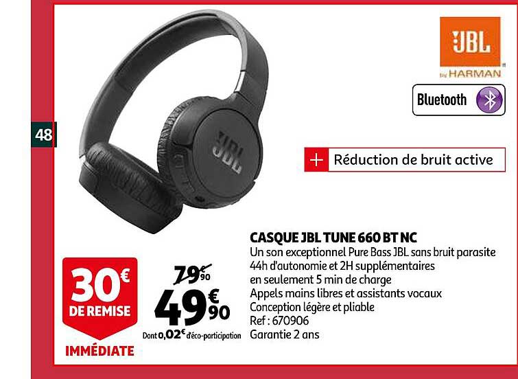 casque jbl tune 660 bt nc