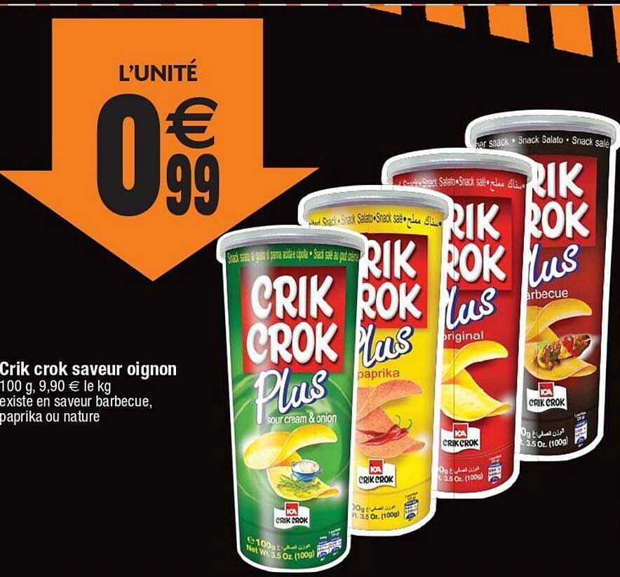 Crik Crok Saveur Oignon