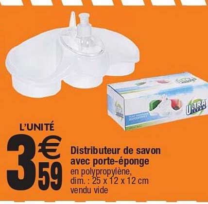 Distributeur De Savon Avec Porte-éponge