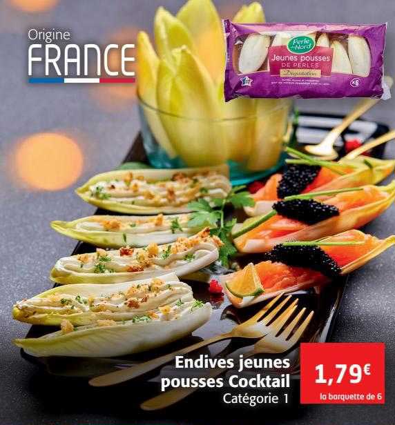 endives jeunes pousses cocktail