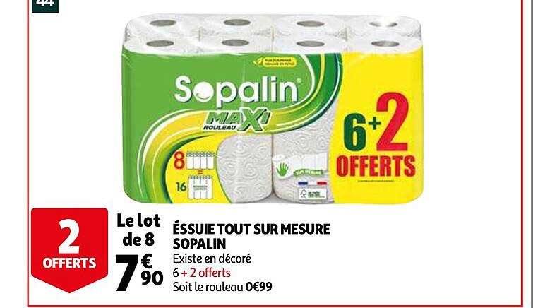 essuie tout sur mesure sopalin