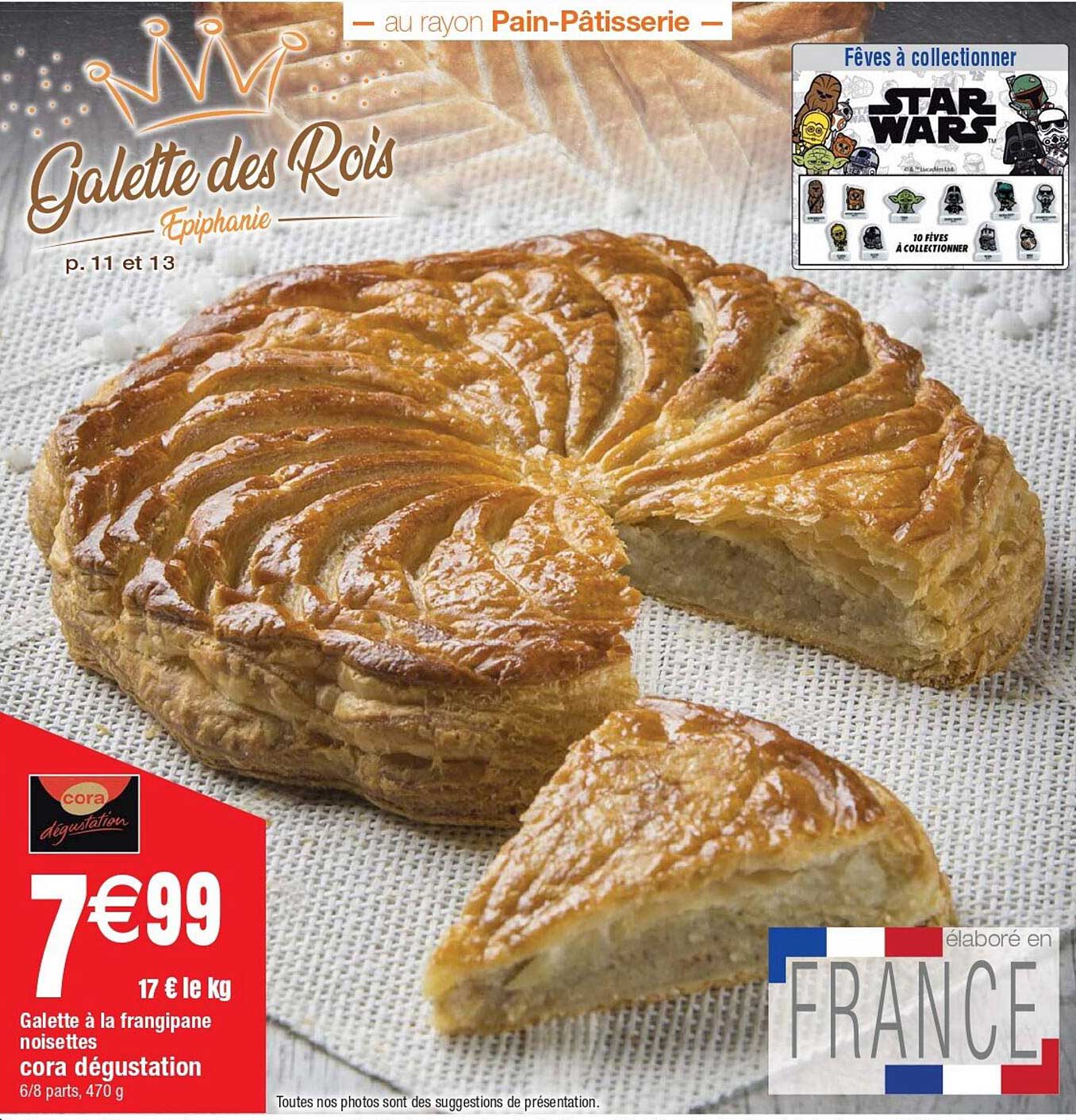 galette à la frangipane noisettes cora dégustation