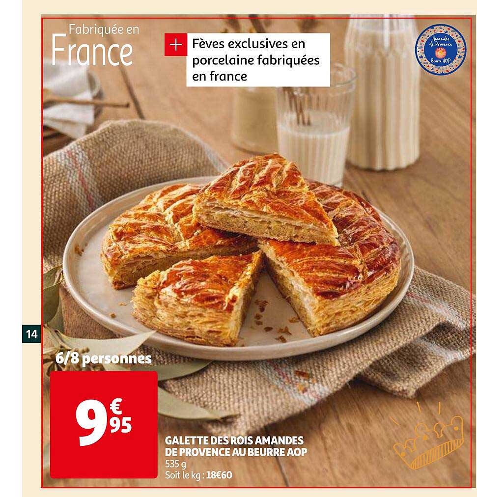 Galette Des Rois Amandes De Provence Au Beurre Aop