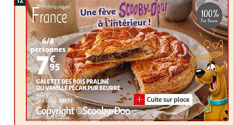 galette des rois praliné ou vanille pécan pur beurre