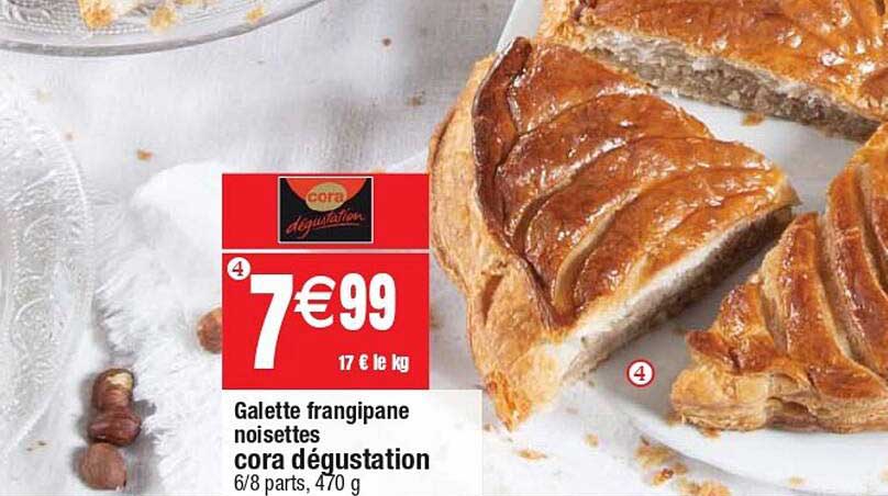 galette frangipane noisettes cora dégustation