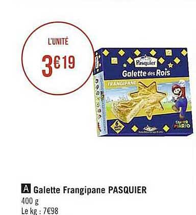 galette frangipane pasquier