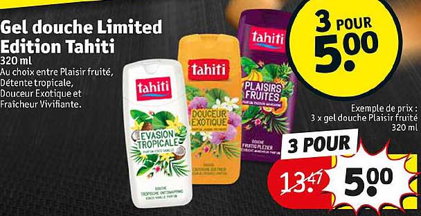 gel douche limited edition tahiti