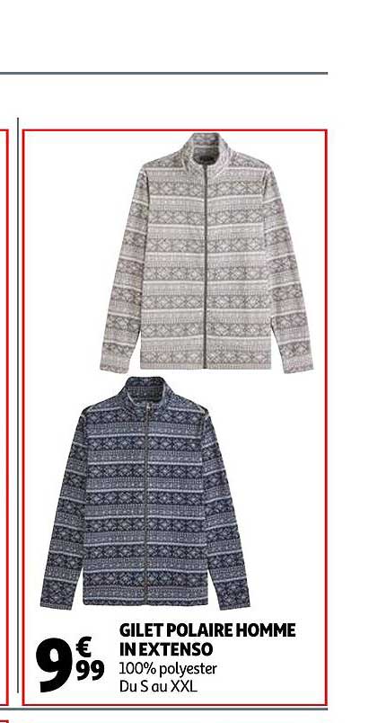 gilet polaire homme in extenso