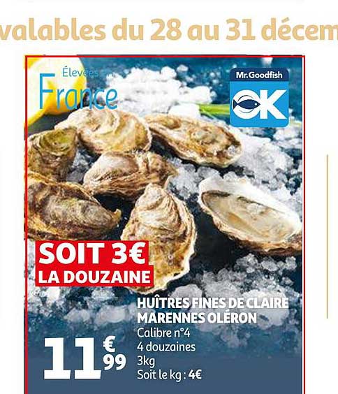 huîtres fines de claire marennes oléron