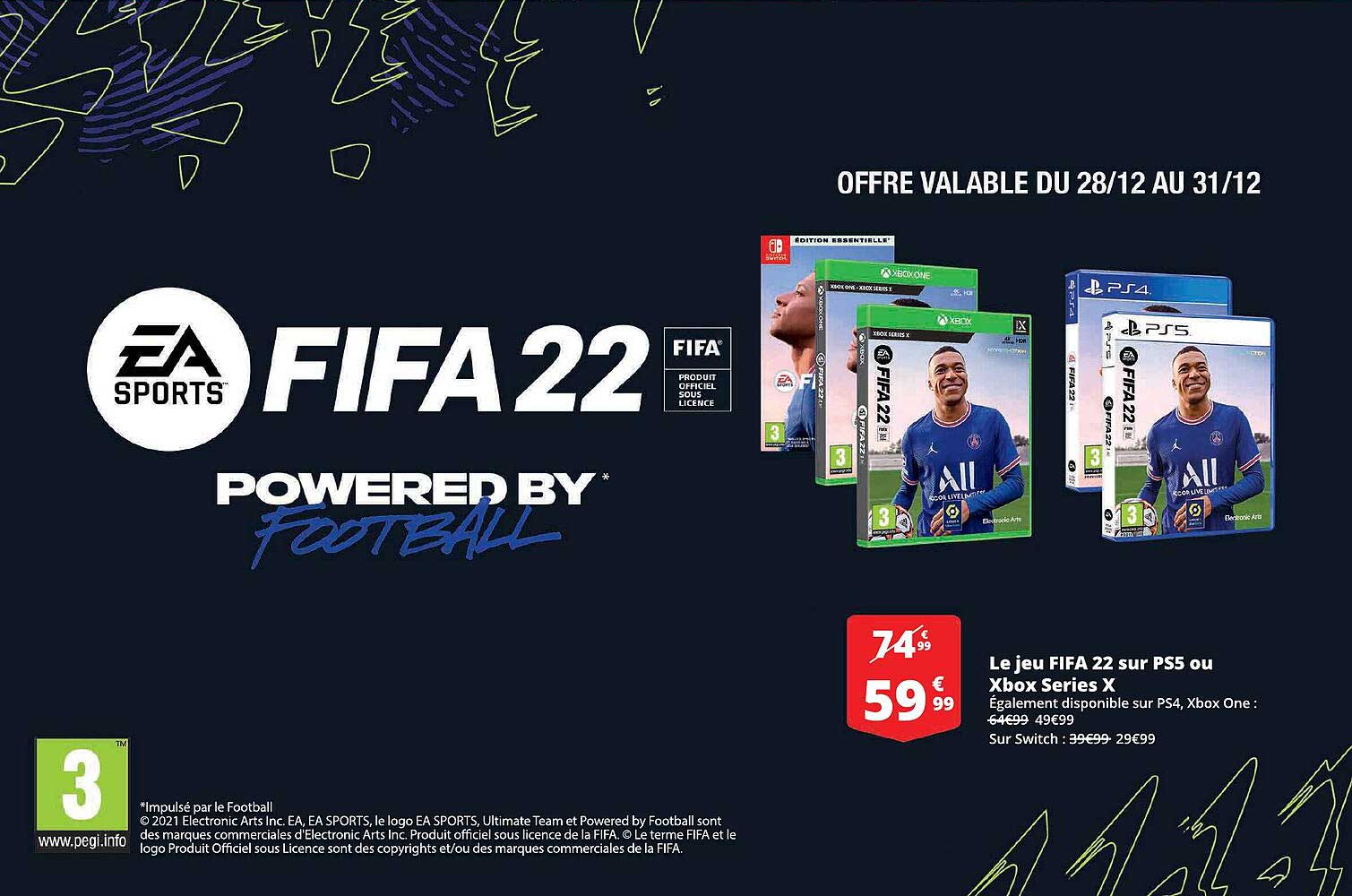 je jeu fifa 22 sur ps5 ou xbox series x