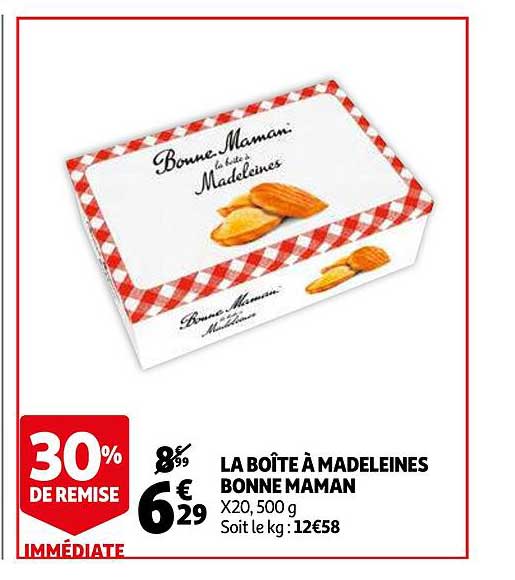 la boîte à madeleines bonne maman