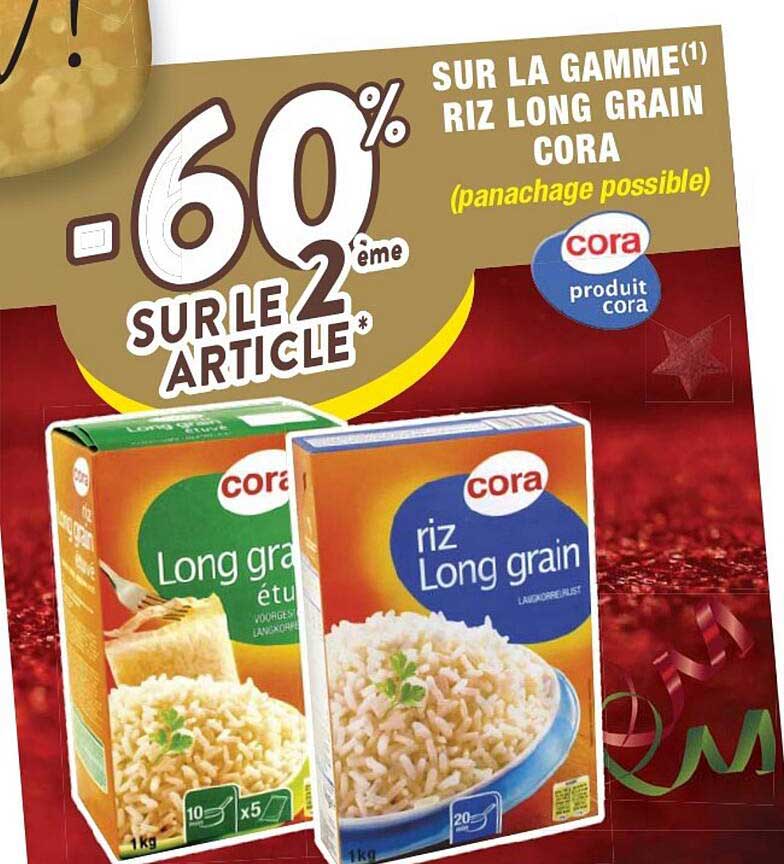 la gamme riz long gain cora