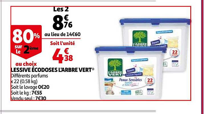lessive écodoses l'arbre vert