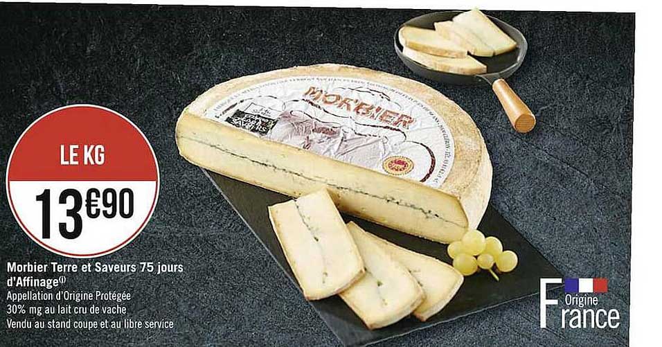 morbier terre et saveurs 75 jours d'affinage