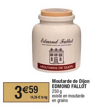 moutarde de dijon edmond fallot