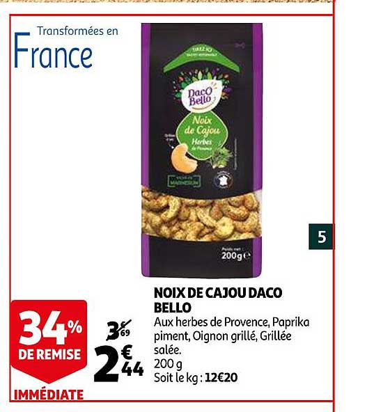 noix de cajou daco bello