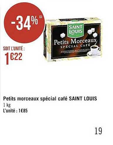 petits morceaux spécial café saint louis