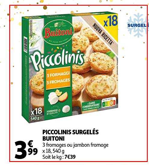 Piccolinis Surgelés Buitoni