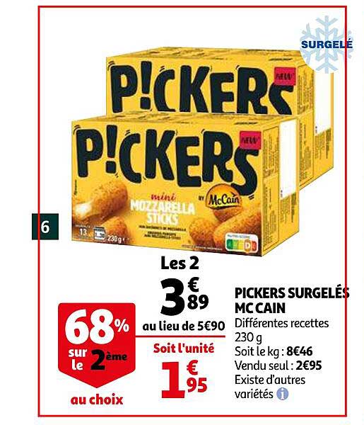 pickers surgelés mc cain