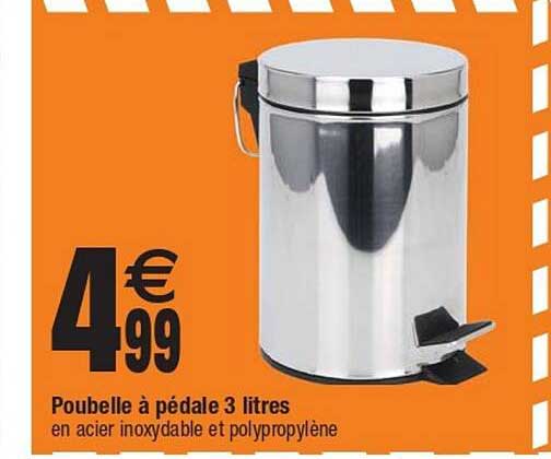 Poubelle à Pédale 3 Litres