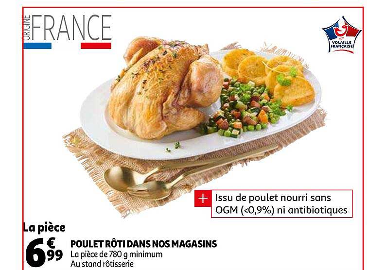 poulet rôti dans nos magasins