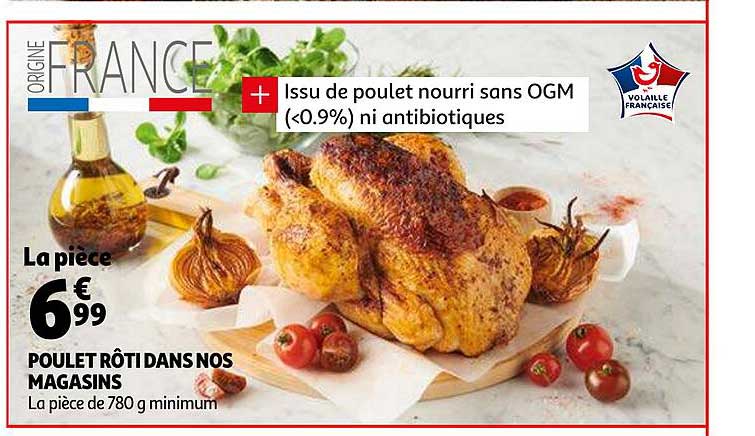 poulet rôti dans nos magasins