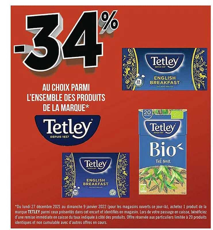 Produits De La Marque Tetley