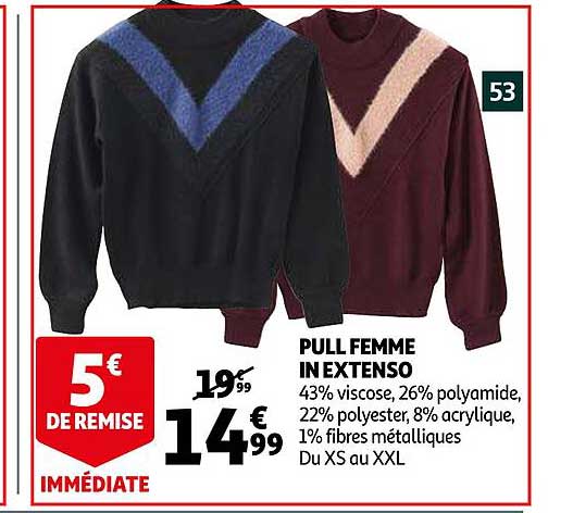 pull femme in extenso