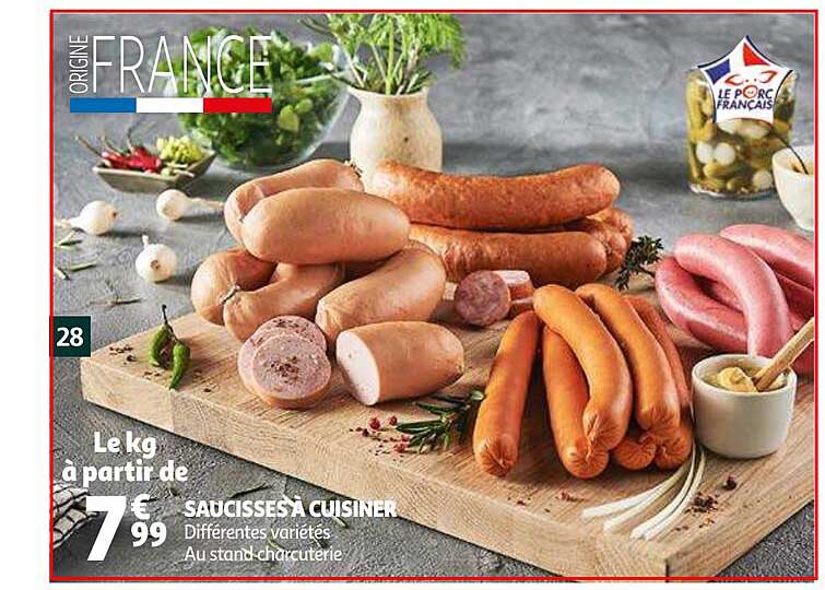 saucisses à cuisiner