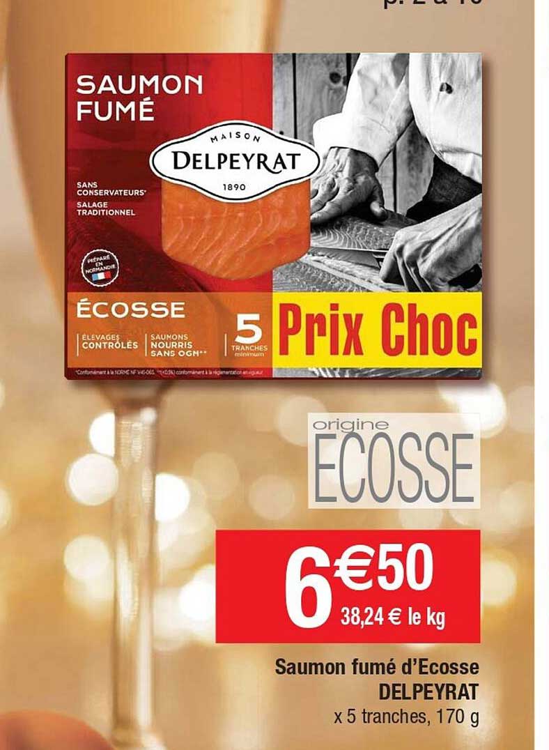 saumon fumé d'écosse delpeyrat