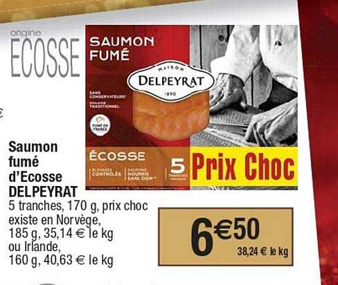 saumon fumé d'écosse delpeyrat