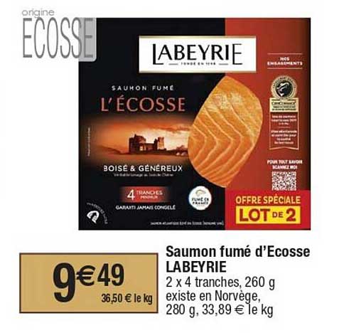 Saumon Fumé D'écosse Labeyrie