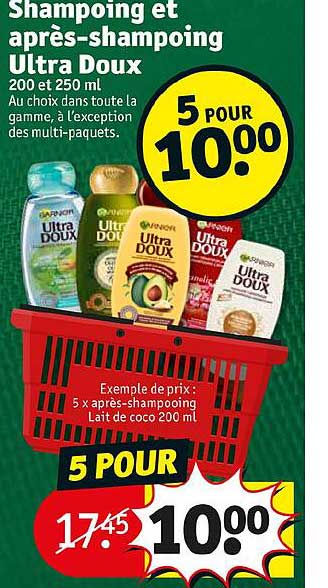 shampoing et après-shampoing ultra doux