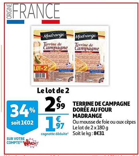 Terrine De Campagne Dorée Au Four Madrange