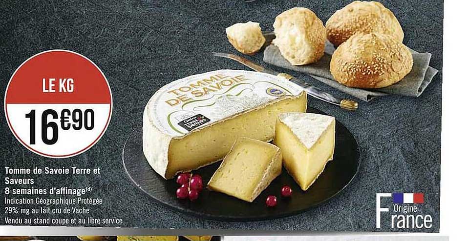 tomme de savoie terre et saveurs 8 semaines d'affinage
