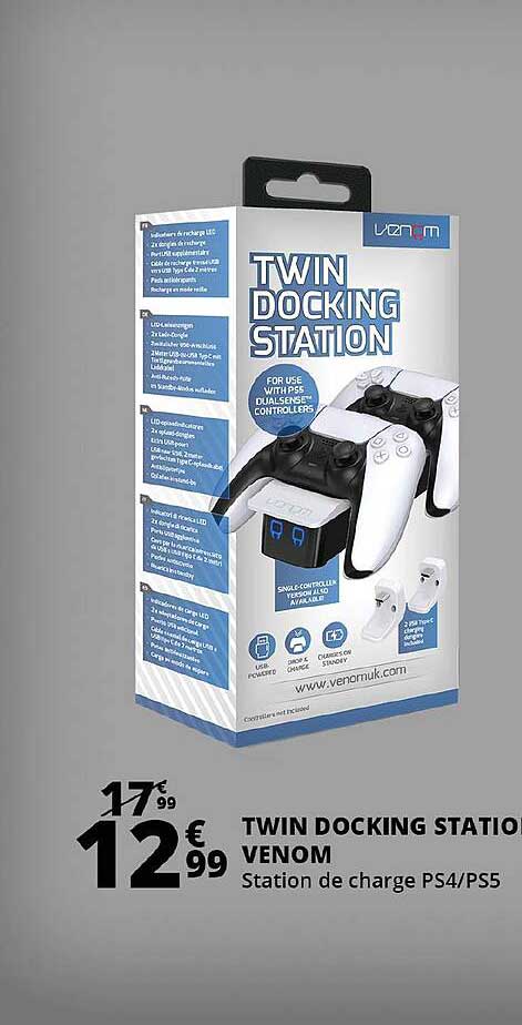 twin docking station venom