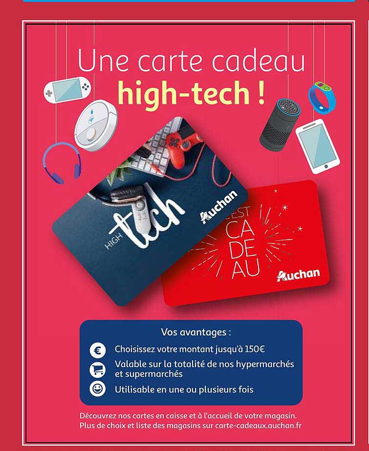 une carte cadeau high-tech !
