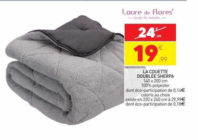 la couette doublée sherpa laure de flores