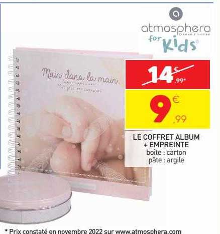 le coffret album + empreinte atmosphera for kids